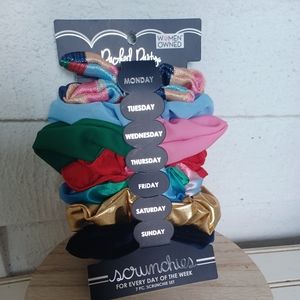 Women Owned Packed Party Scrunchies 7 days of the Week (inhallwaydresser)